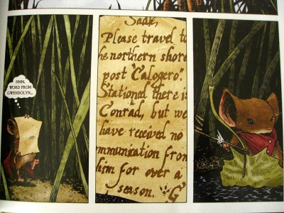 Mouse Guard: Sadie receives an urgent message